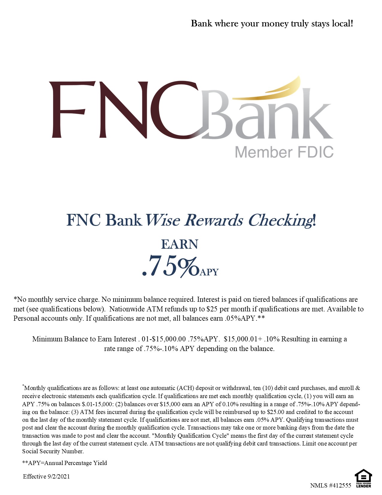 FNC Bank WISE checking