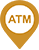Location pin icon for ATMs